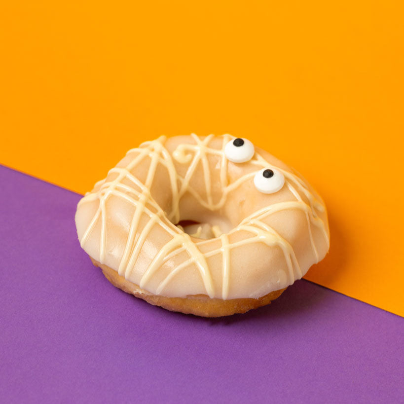 "Corporate Halloween" mini doughnut gift box with logo