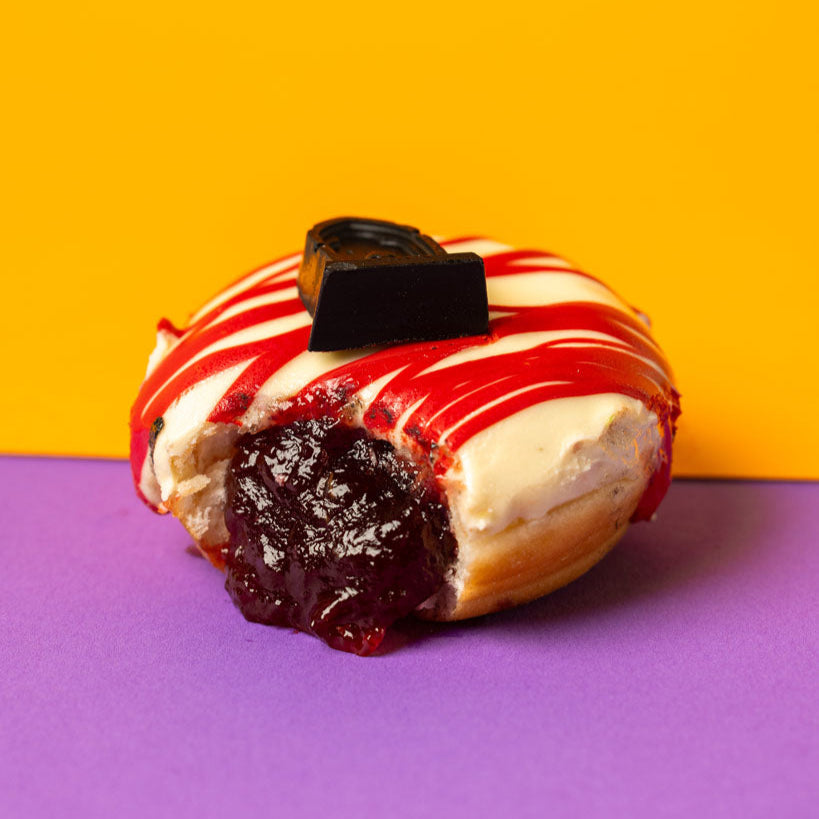 "Corporate Halloween" mini doughnut gift box with logo