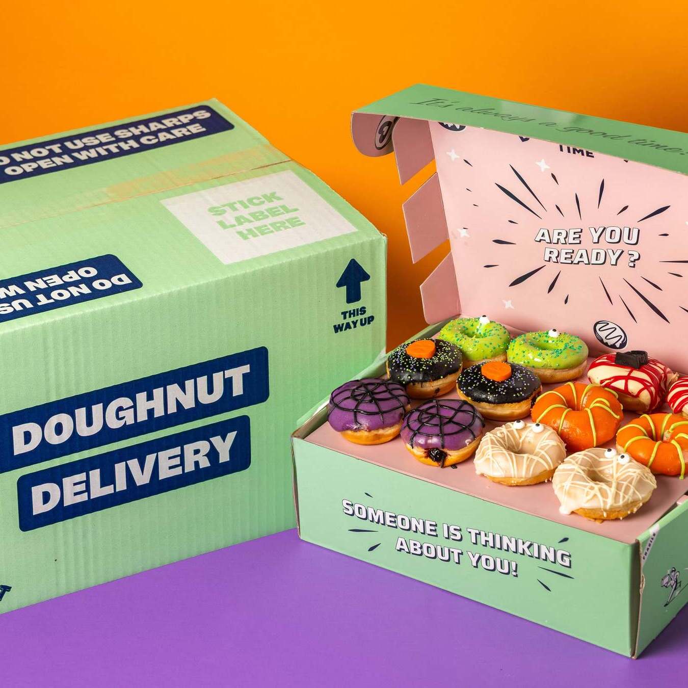 Halloween Mini-Donut 96er Eventbox (VG)