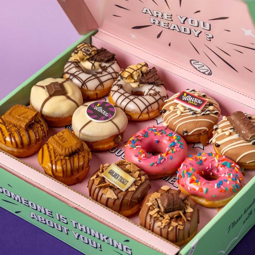"Wonka's Favourites" mini donut gift box