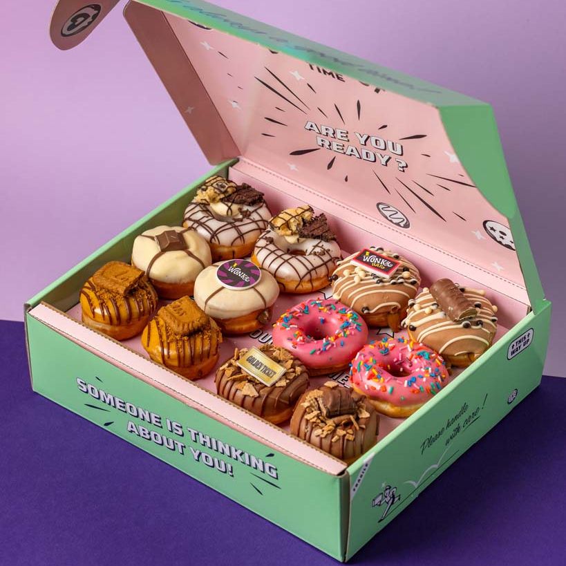 "Wonka's Favourites" mini donut gift box