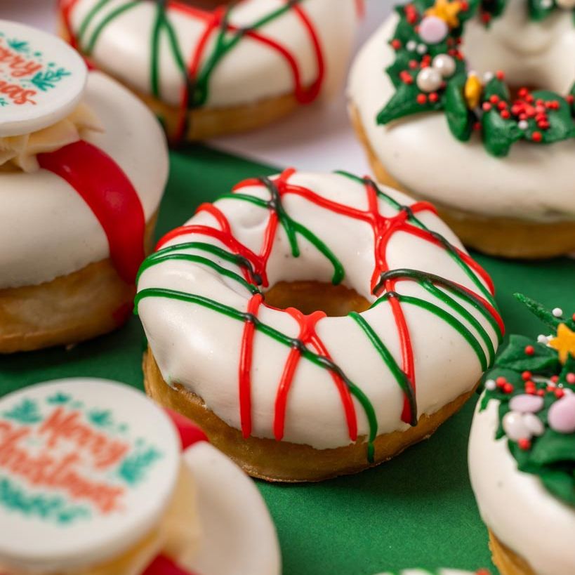 "Vegan Christmas" mini doughnut gift box (VG)