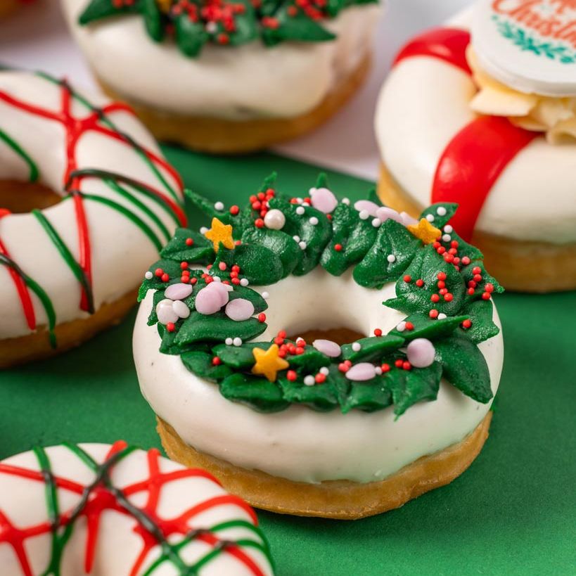 "Vegan Christmas" mini doughnut gift box (VG)