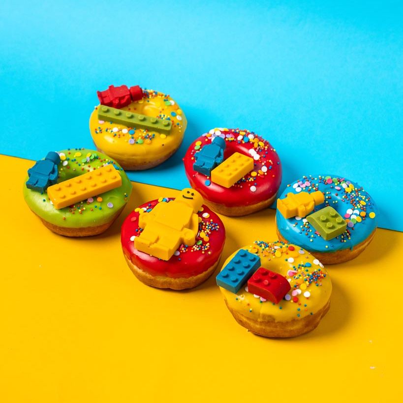"Brick Party Special" donut gift box