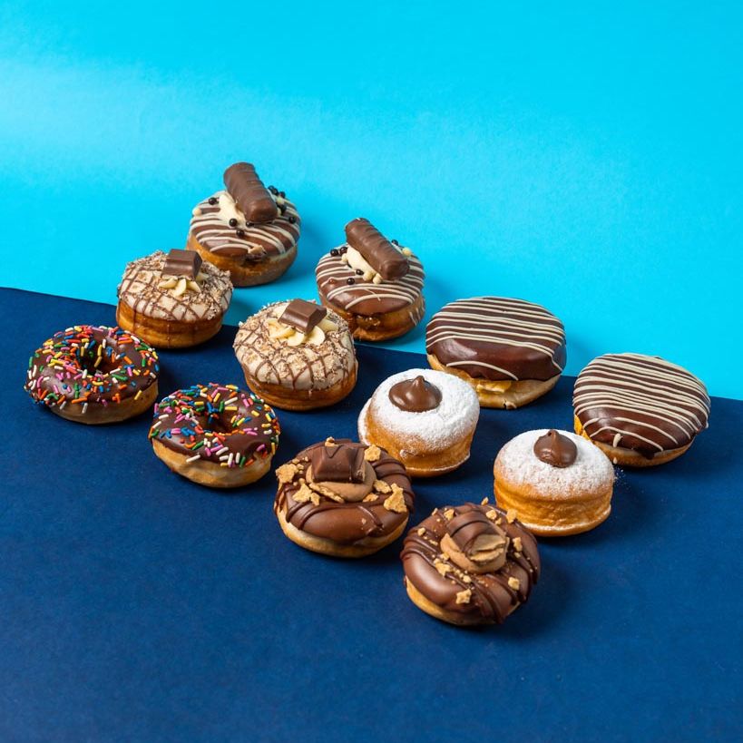 "Chocoholics" mini donut gift box