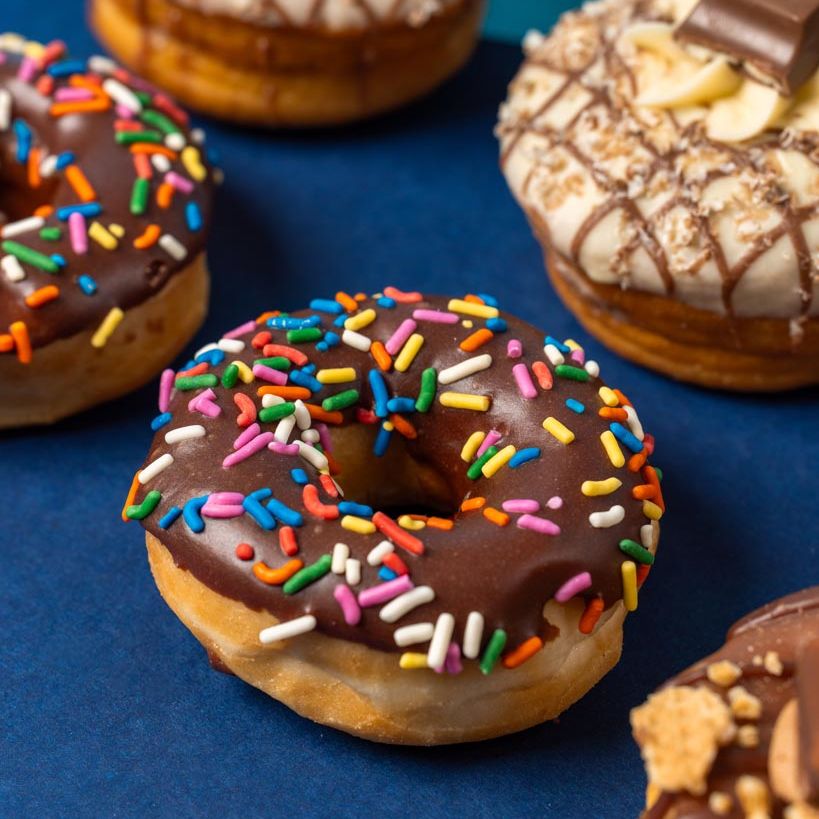 "Chocoholics" mini donut gift box