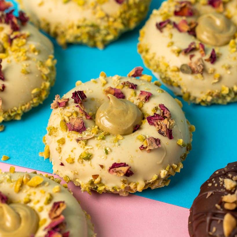 "Baked Chocolate-Pistachio" gluten-friendly mini cake doughnut gift box (12 pieces)