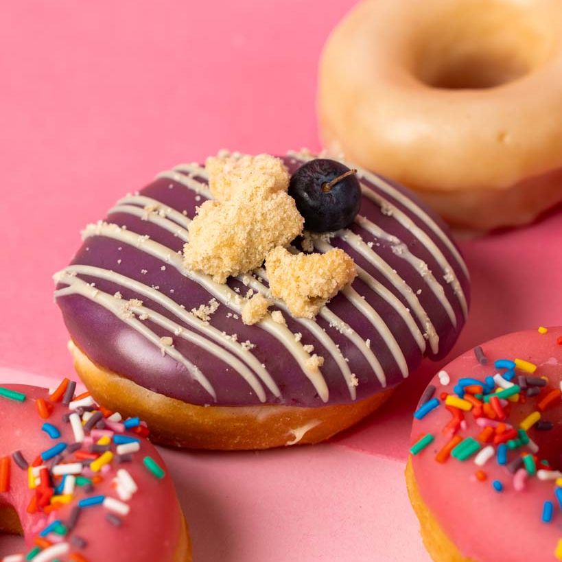 "Pink Party" mini donut gift box (vegan)
