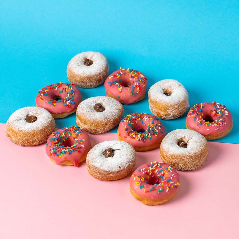 Mini donut party box (96 pieces)